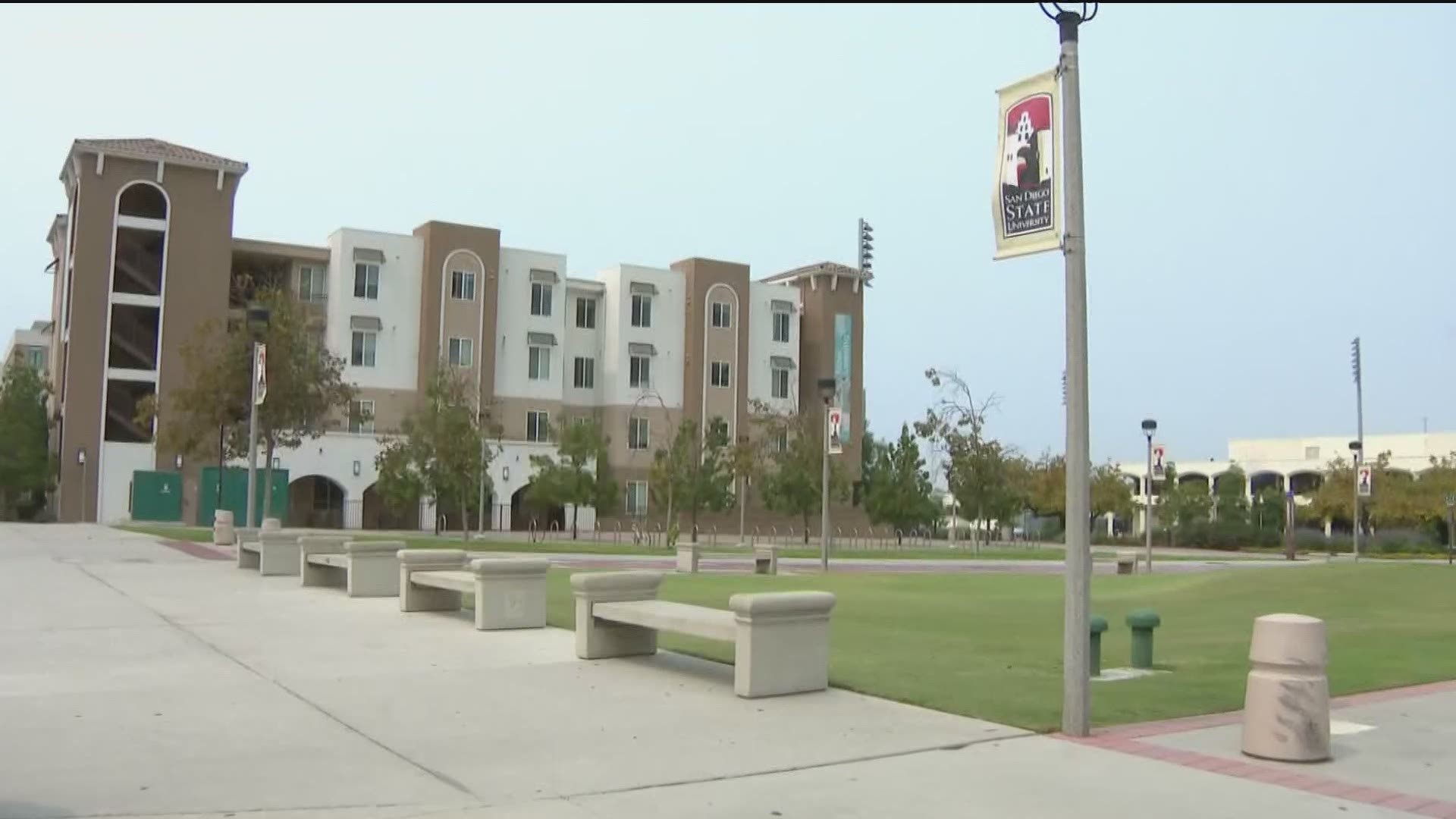 The case mile marker at SDSU came as University of California-San Diego students begin virtual and in-person classes this week.