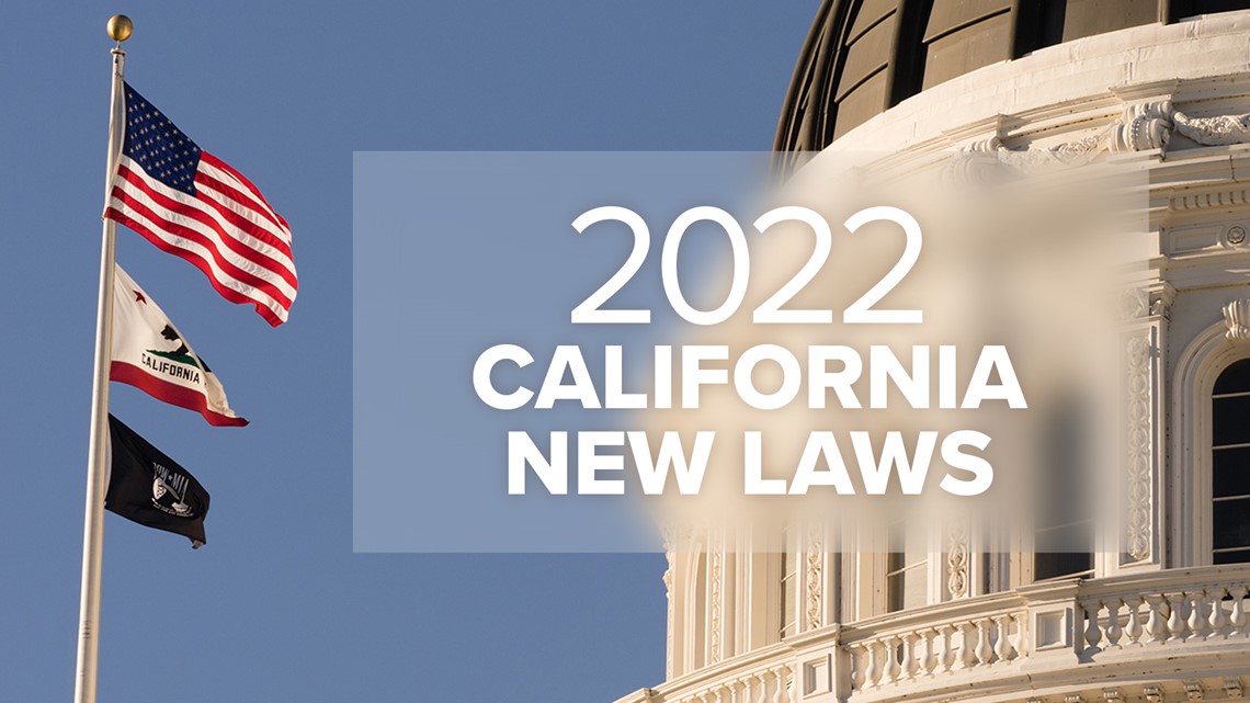 The New Year will ring in a slew of new laws in CA