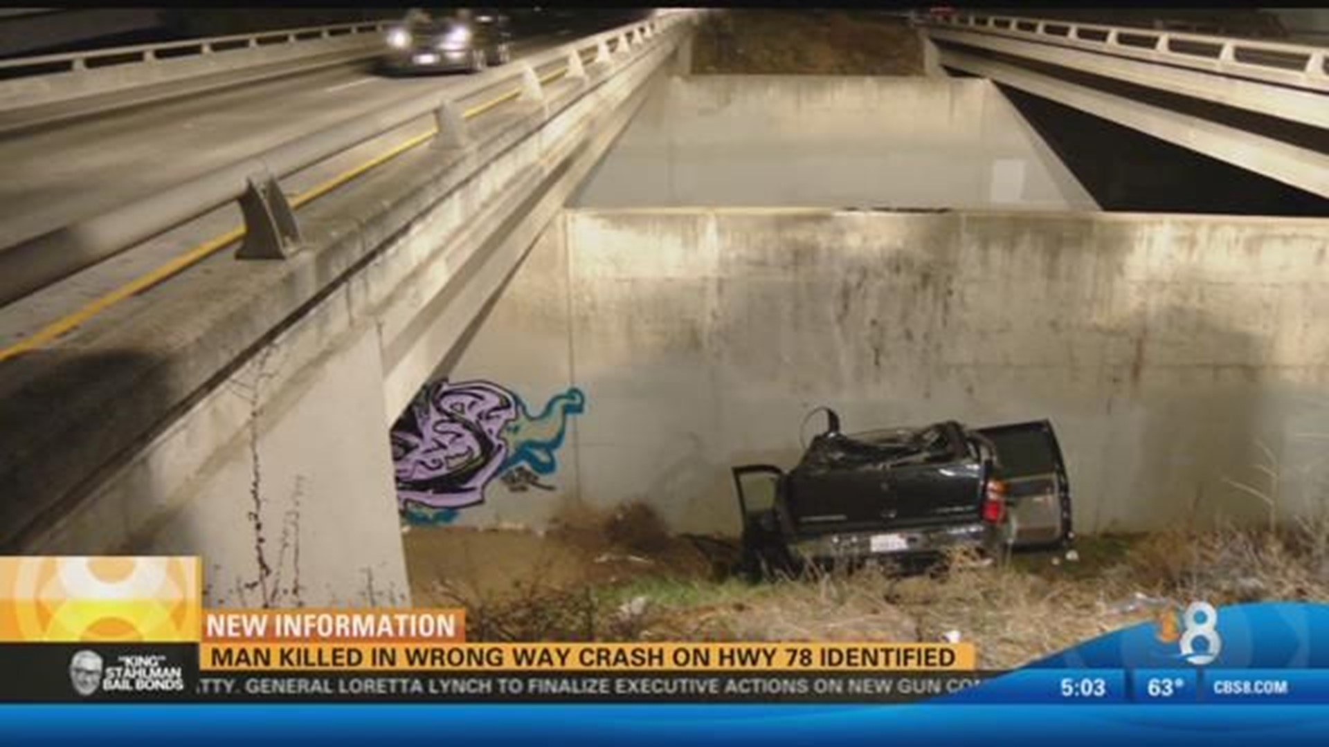 Wrong Way Driver Who Plummeted To His Death Off Freeway Identified 