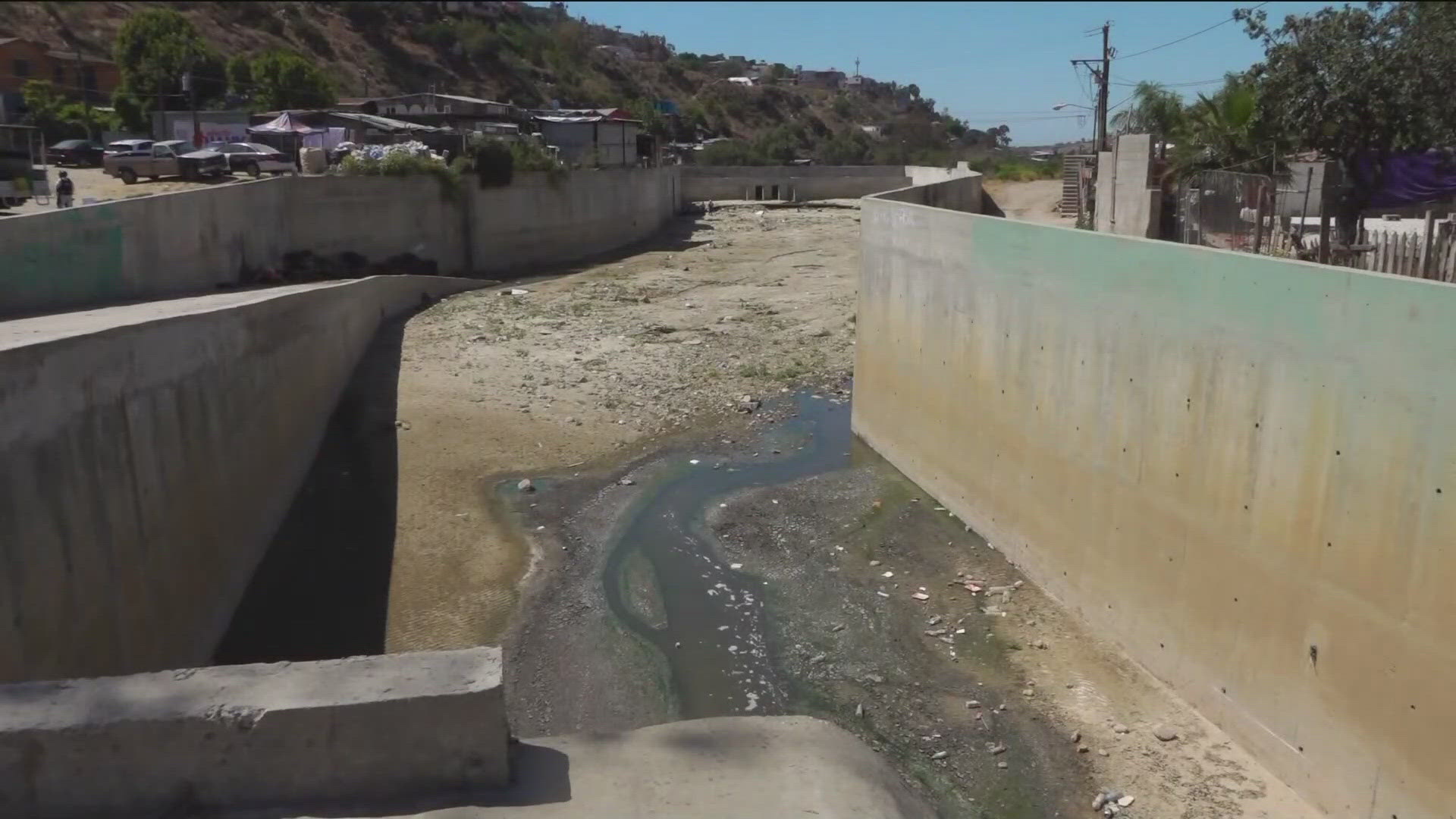 Governor Gavin Newsom joined San Diego County Board of Supervisors Chairwoman Nora Vargas on Monday to discuss the ongoing Tijuana River Valley sewage crisis.