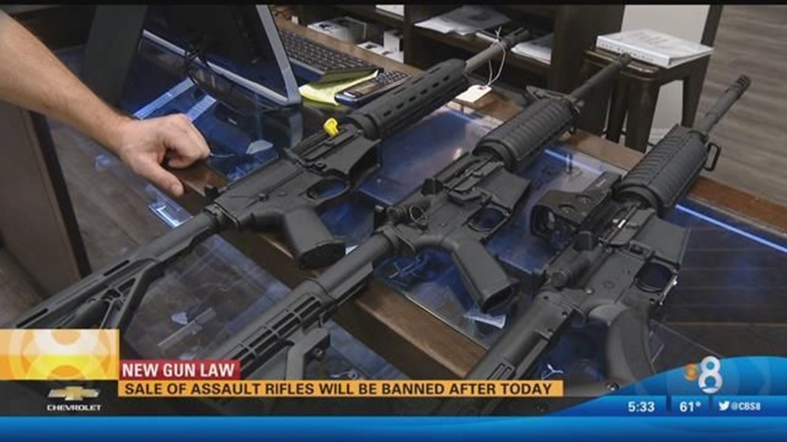 Rush to buy assault rifles before new law kicks in | cbs8.com