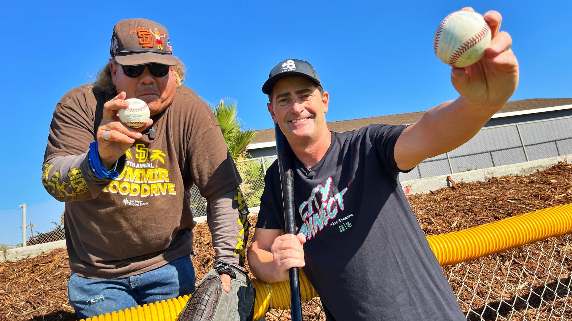 Tracy Collins says he's snatched 257 home run balls since 1984.