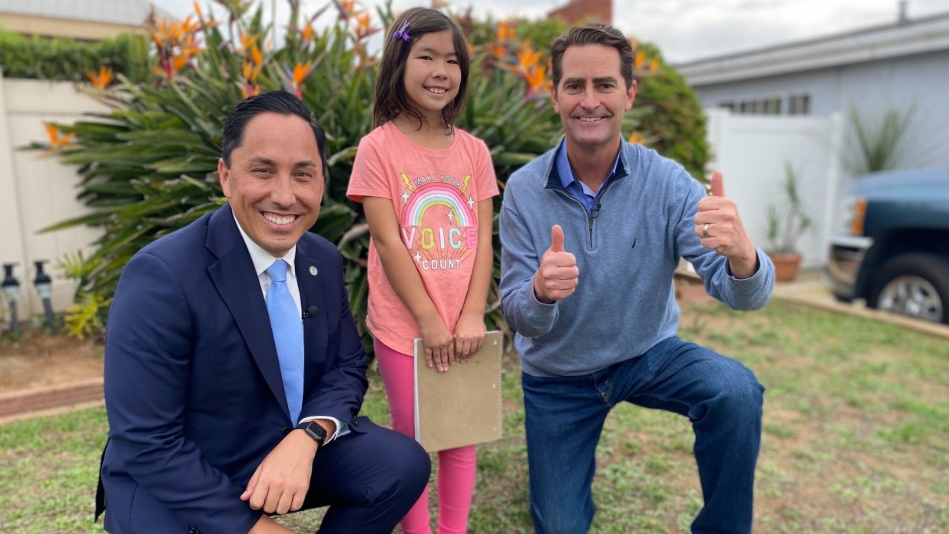 Mayor Todd Gloria watched Sky featured on the Zevely Zone on CBS 8 and reached out within seconds.