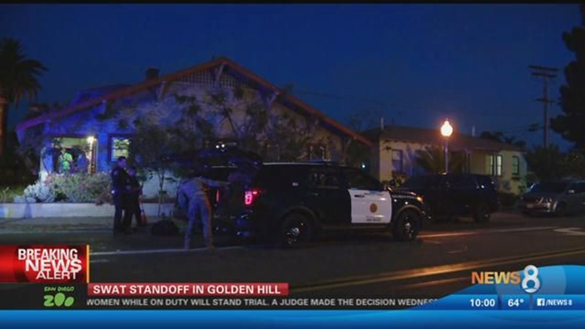 New Video: Teen arrested after SWAT standoff in Golden Hill | cbs8.com