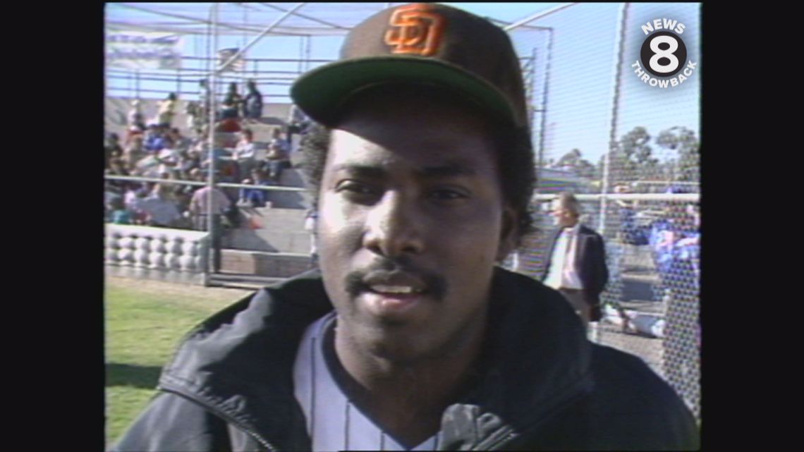Tony Gwynn and Dave Dravecky with Mission Bay Little League in 1987