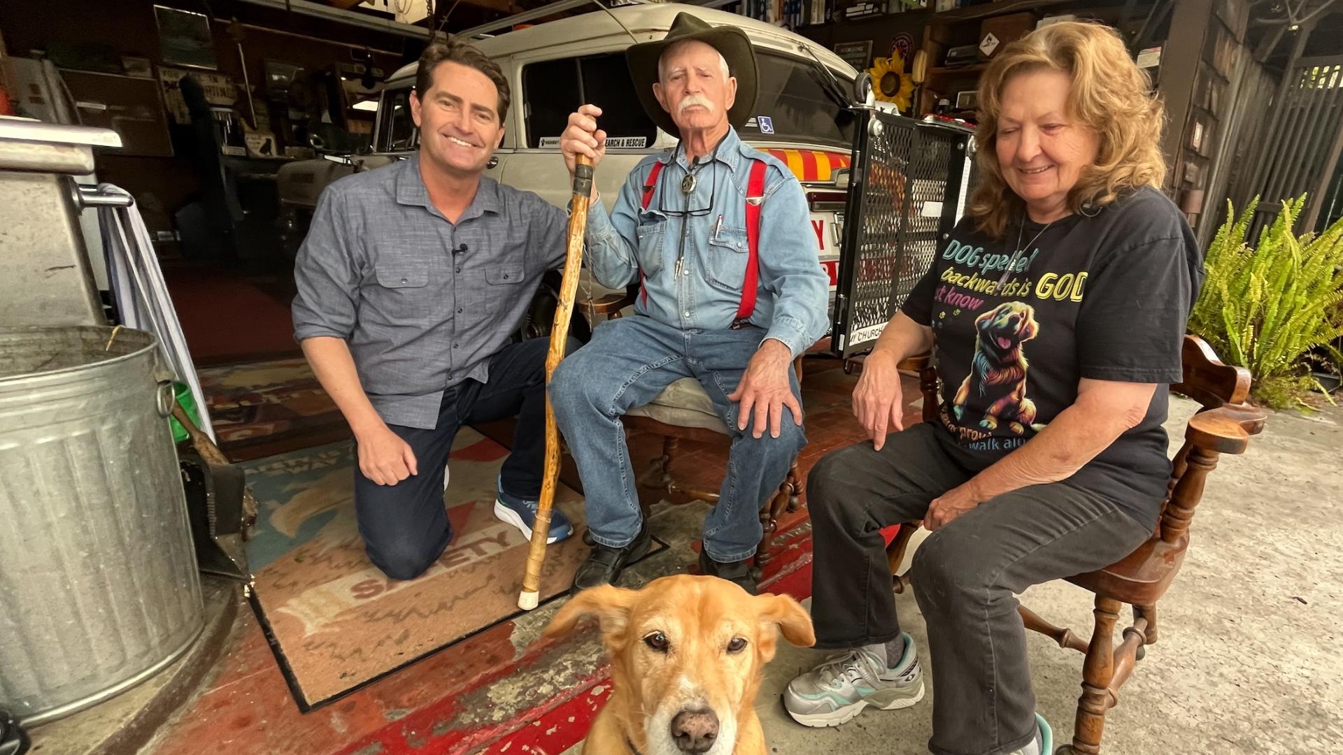 Tom Weller, the famed "Highwayman" known for aiding stranded motorists, is seeking help for his deteriorating home and health issues.