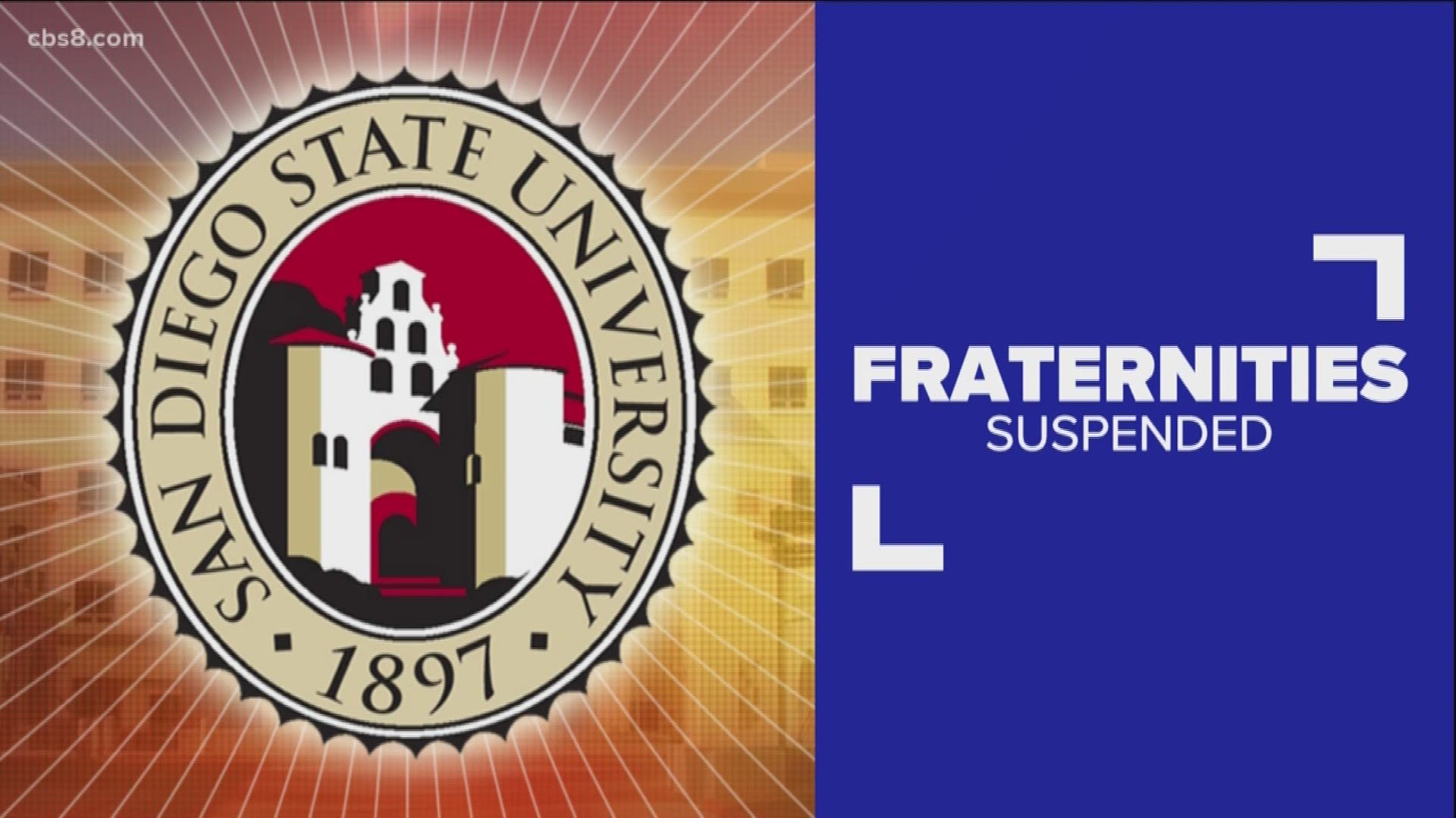 San Diego State University suspends 14 fraternities after a student was hospitalized after attending an event.