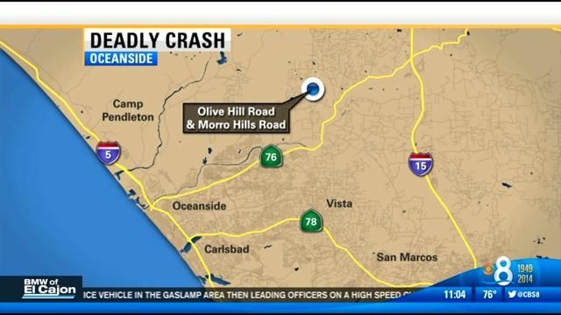 Passenger killed in Bonsall crash identified