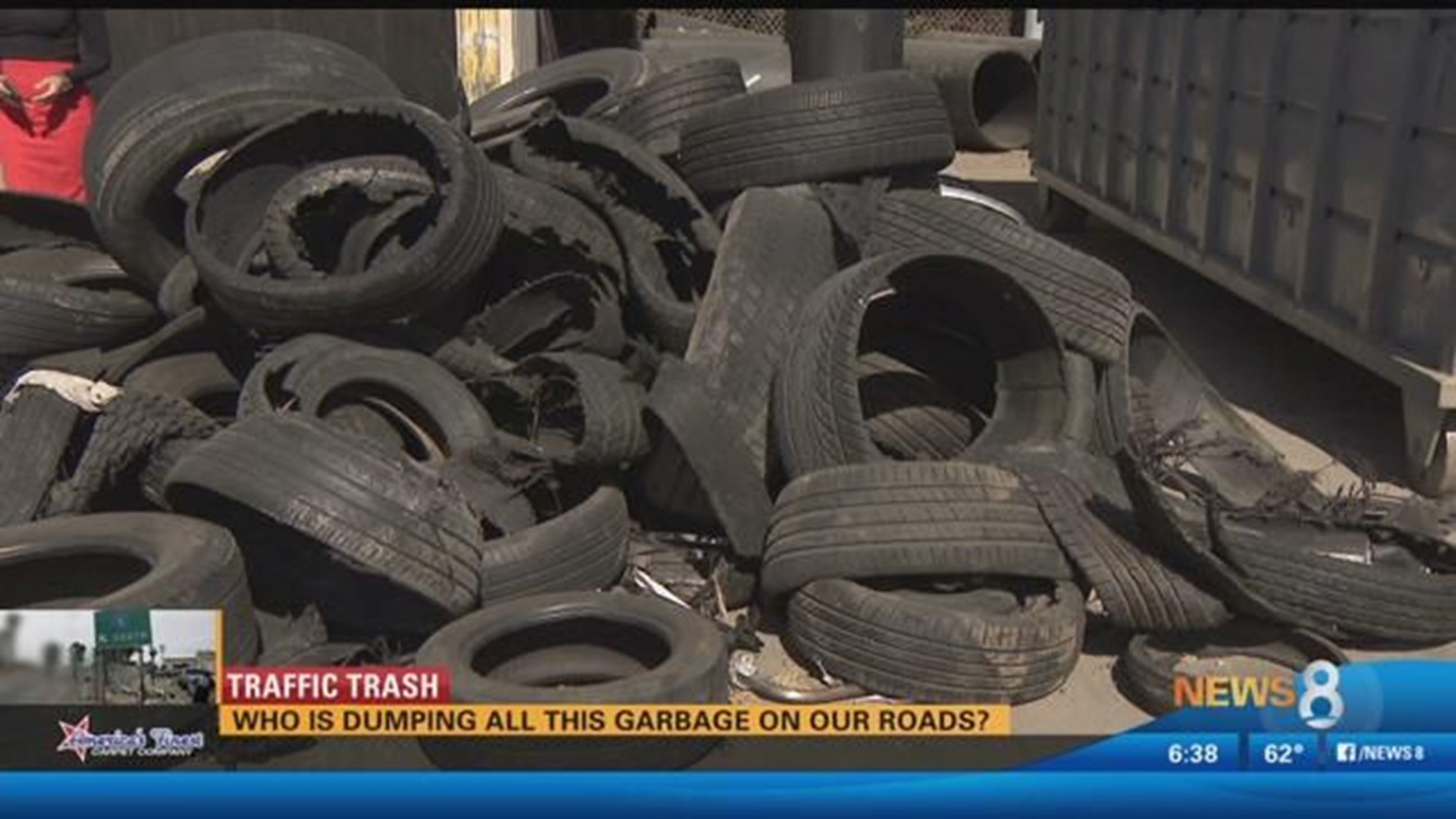 Traffic Trash Who is dumping garbage on San Diego roads?
