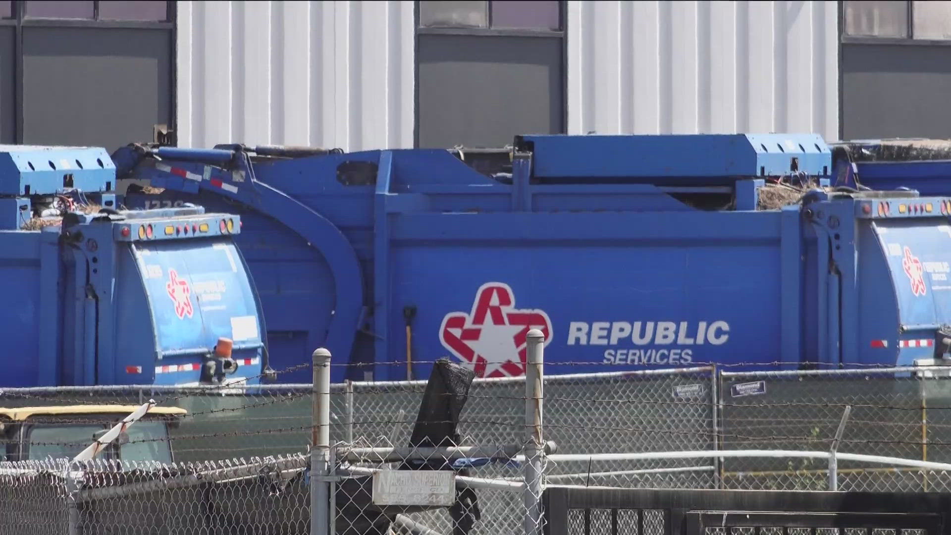 Trash continues to pile up in Chula Vista as sanitation workers join a nationwide strike against Republic Services, the city's contracted waste collection provider.