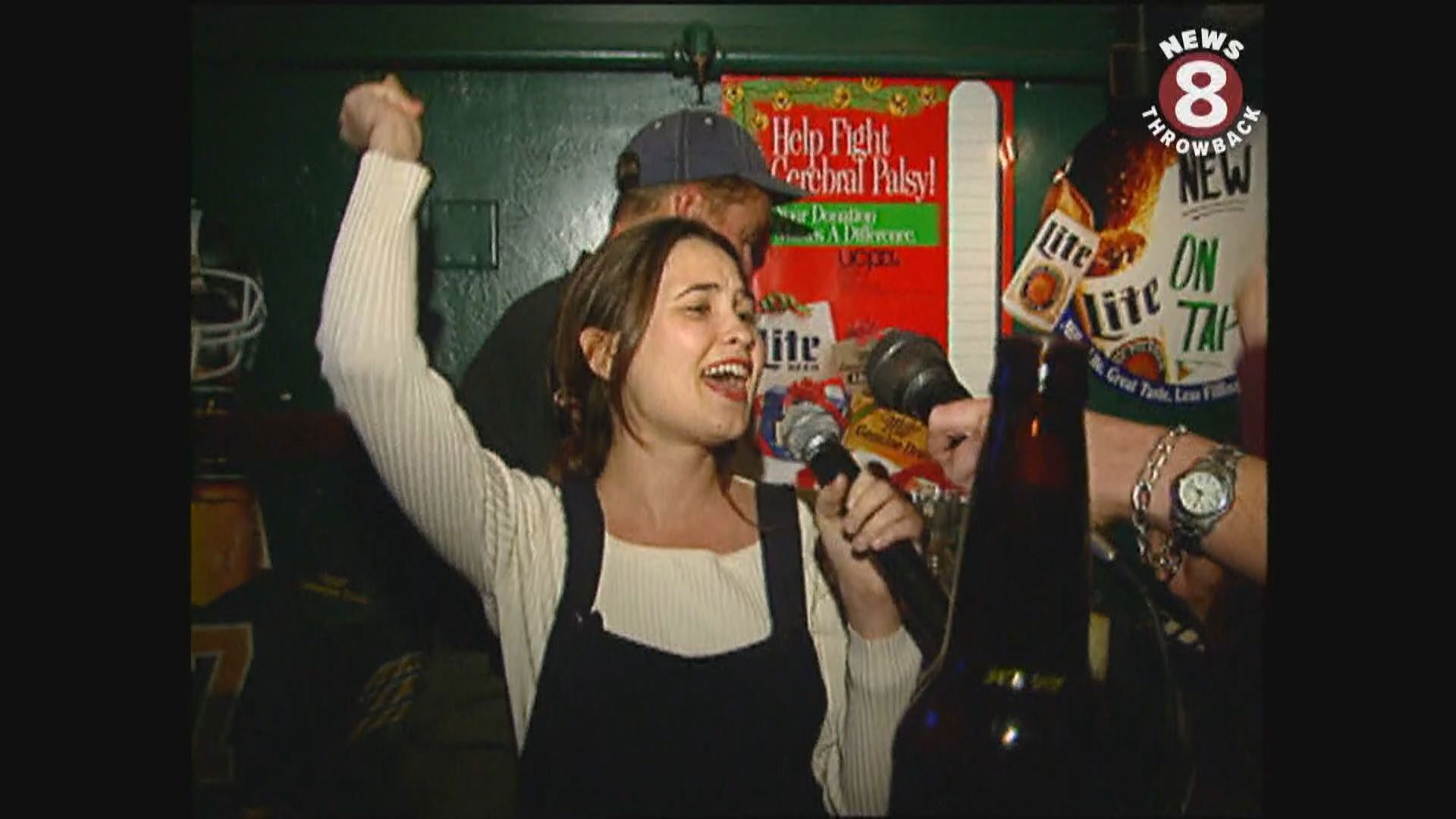 11/25/94 It's nothing new but its popularity sure is rising. News 8's Robin Mangarin is in Del Mar at JJ Maguire's where patrons are enjoying the karaoke machine.