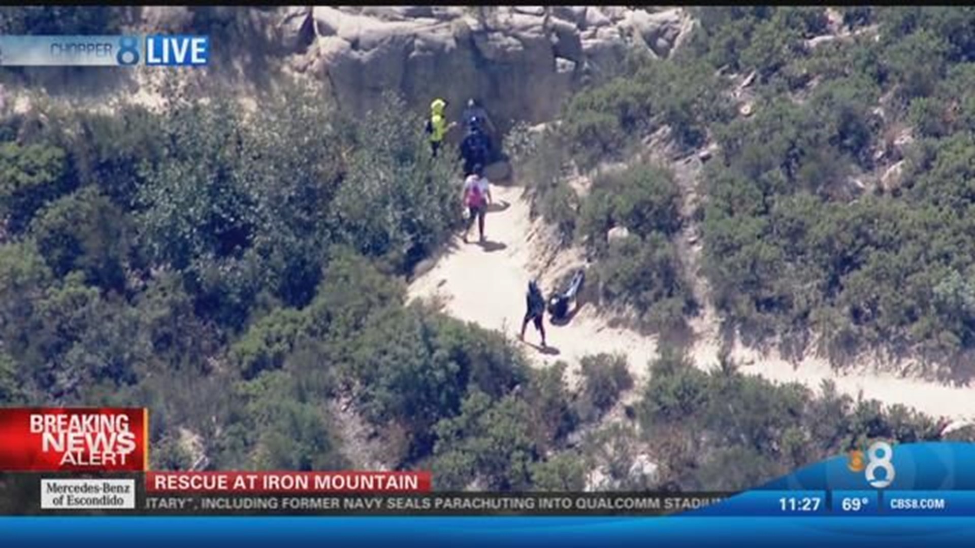 Crews rescue hiker at Iron Mountain