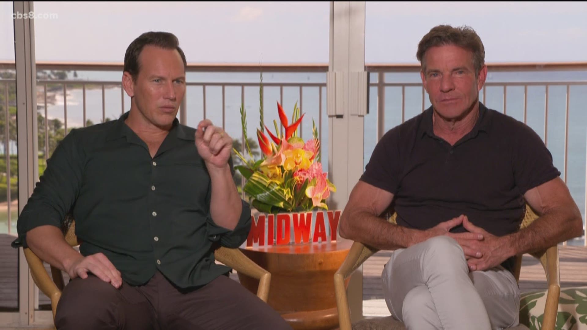 Gillespie spoke with Dennis Quaid and Patrick Wilson about what is was like playing characters that had such pivotal roles for the United States in WWII.