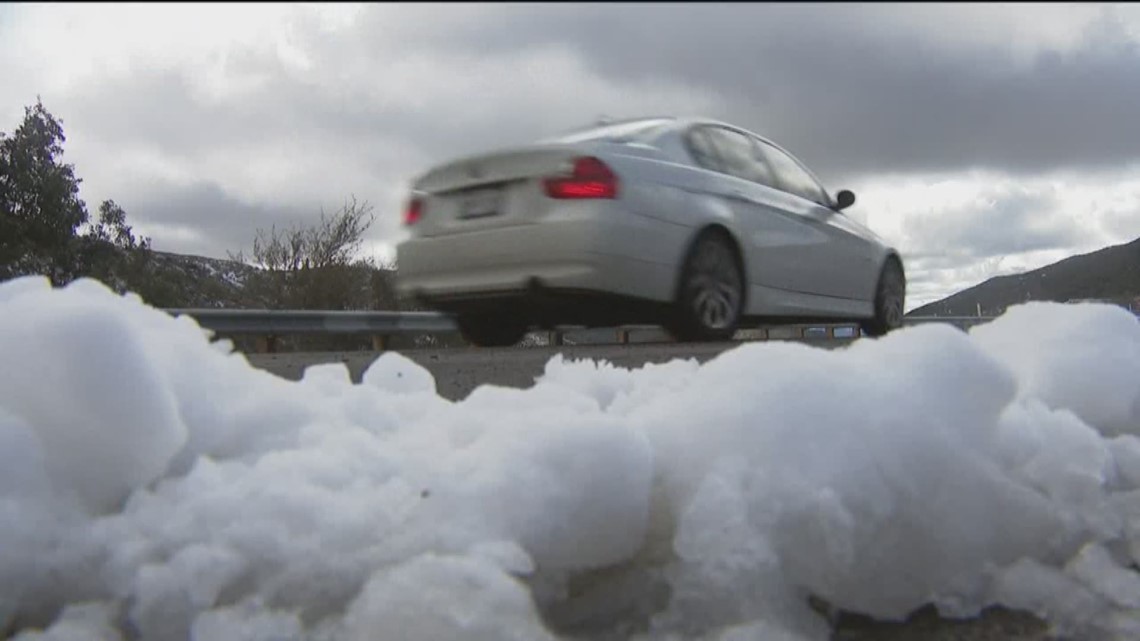 Winter storm brings rain, snow and fun to San Diego County | cbs8.com