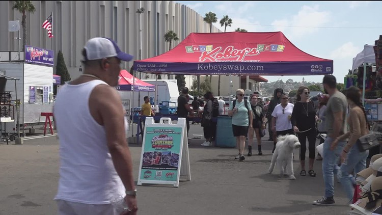What happens to Kobey's Swap Meet amid Midway Rising development?