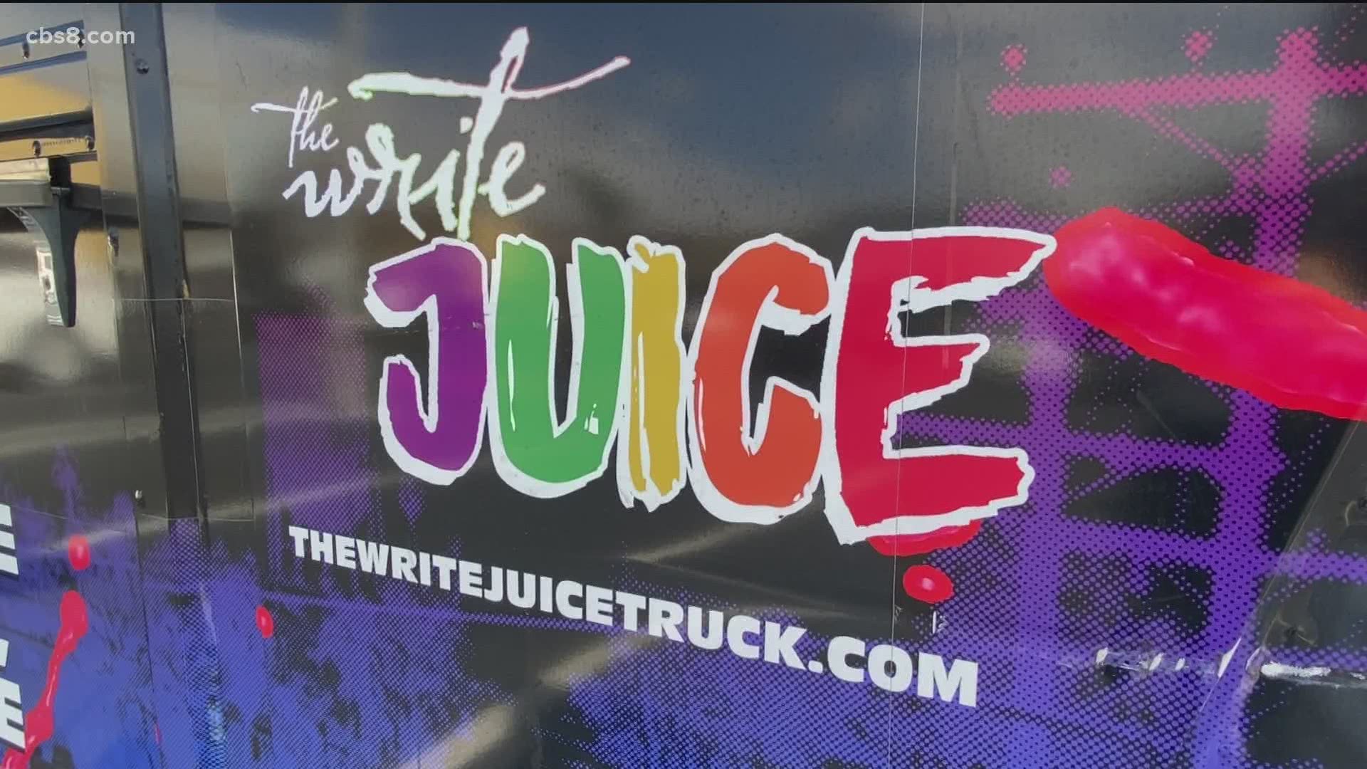 The mobile smoothie truck travels around San Diego and the owner says their mission is to blend health back into the community.