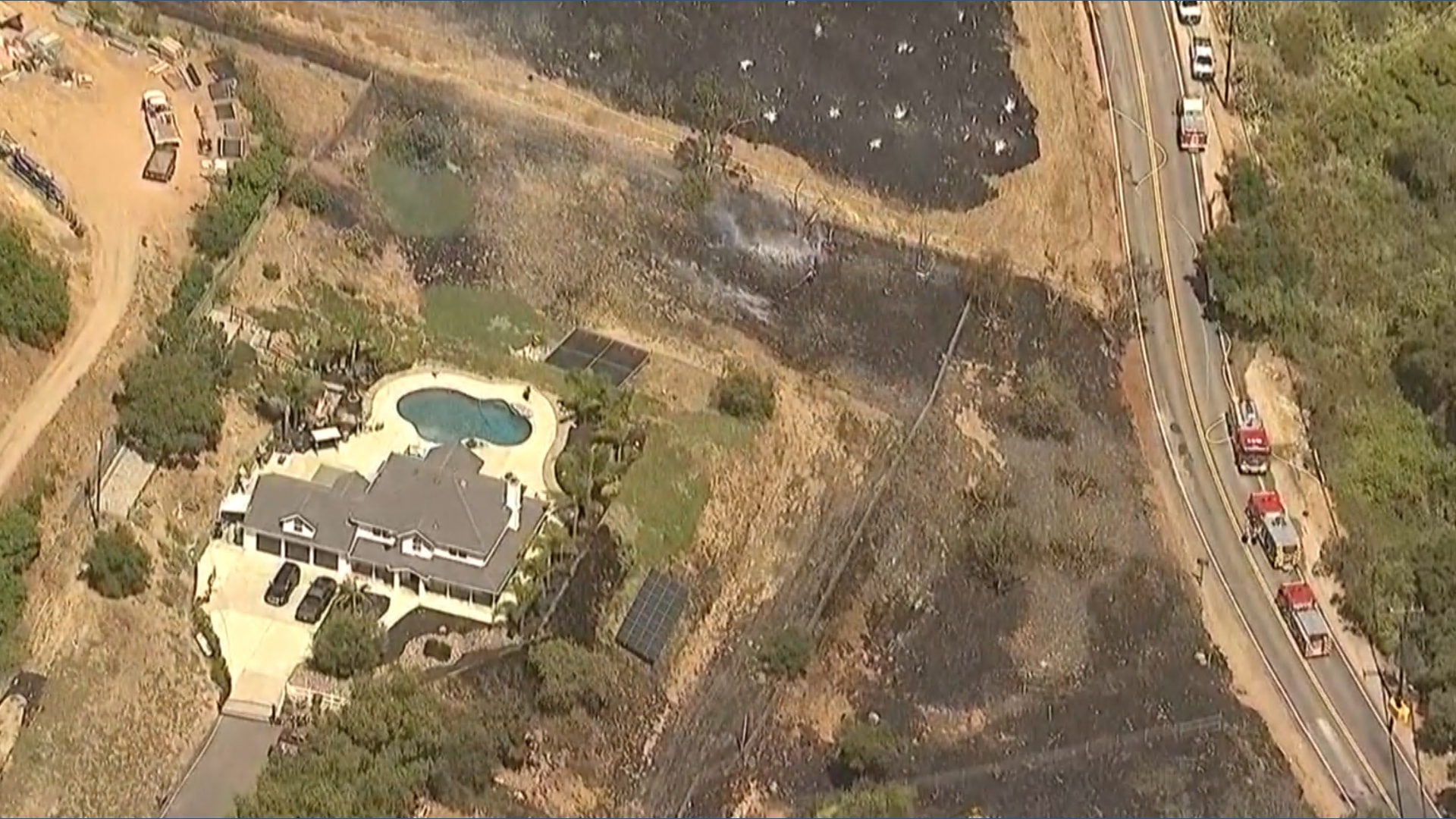 Fire crews halt forward rate of spread of vegetation fire in Vista ...