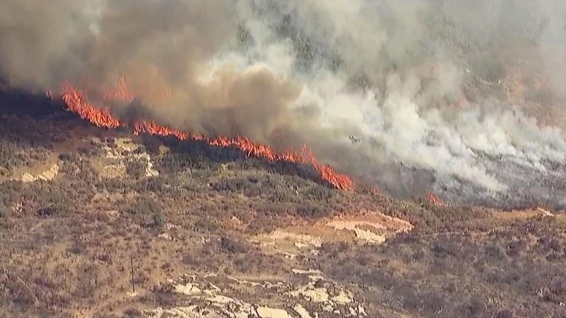 Brush fire smoke flames in East - Ced639dc 8505 4ac2 B9a8 5532a7bcffdc 1920x1080