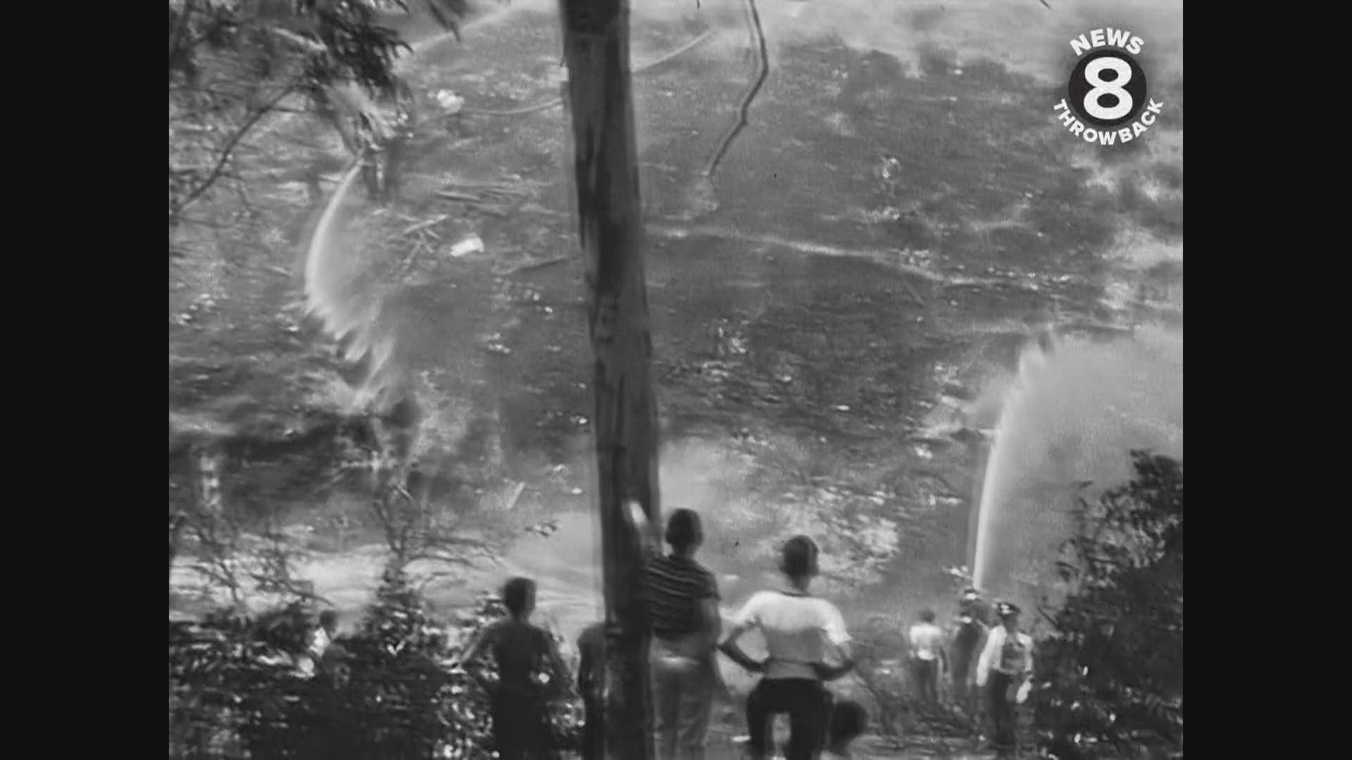 Mission Hills Canyon fire in the 1950s.