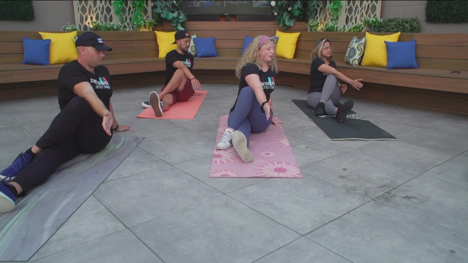 Flexologists from Stretchlab in Little Italy joined the CBS 8 Morning show and explained the benefits of stretching and demonstrated some stretches you can do.