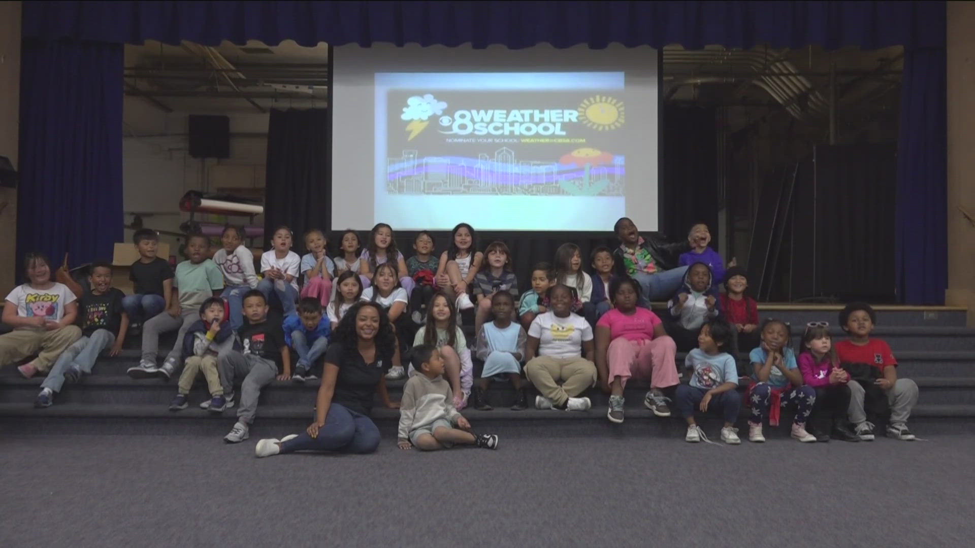 CBS 8's Karlene Chavis spent time with kindergarten and first grade students at Carver Elementary School. 