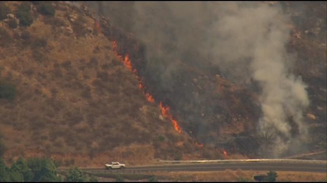 Rangeland Fire: Brush Fire Near Ramona Fully Contained At 250 Acres ...