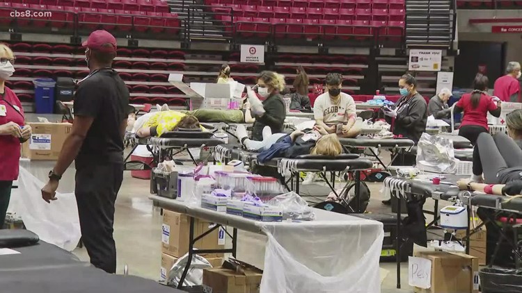 San Diego makes a difference at the 'Aztecs for Life' Blood Drive