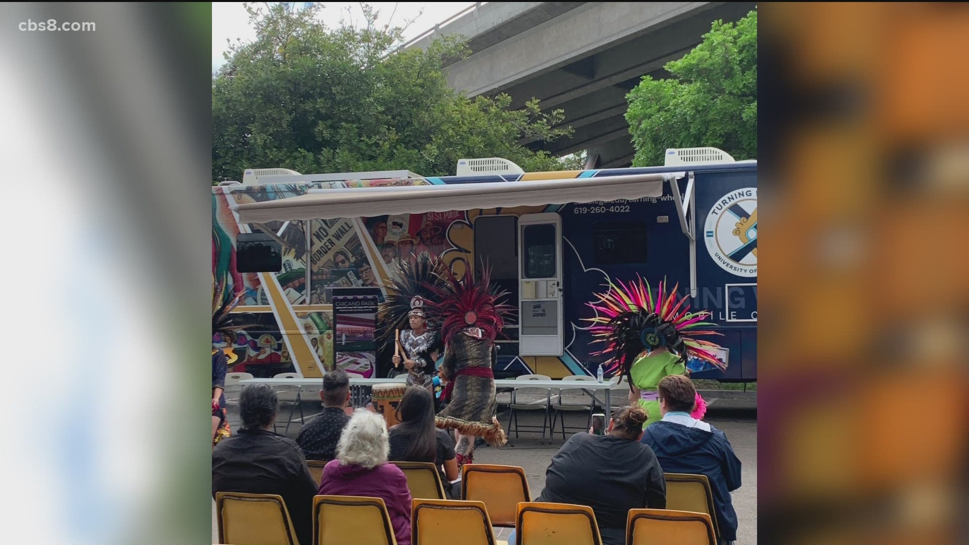 The bus is an effort by USD's Ethnic Studies program to bring a classroom environment, cultural center and resources like WiFi to Chicano Park and Logan Heights.