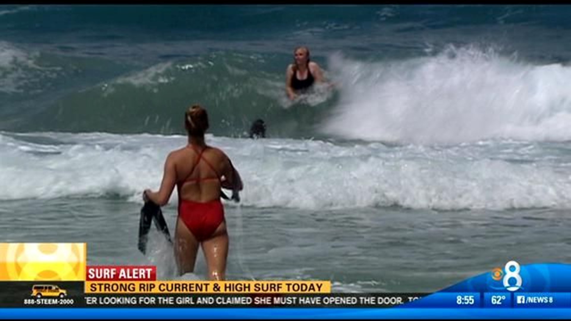 High surf advisory in effect until 6PM