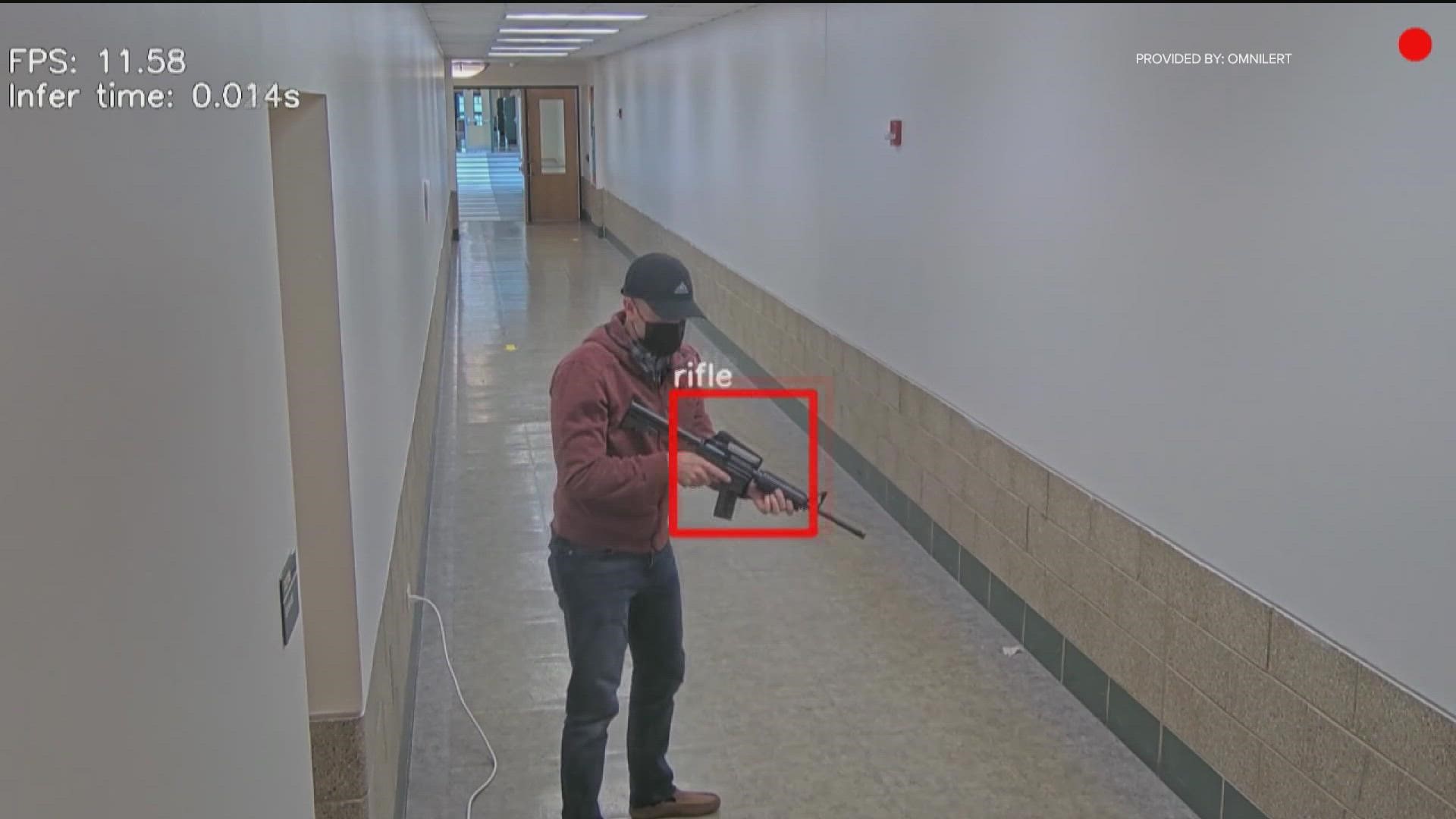 Omnilert uses Artificial Intelligence (AI) to detect guns and notifies authorities.