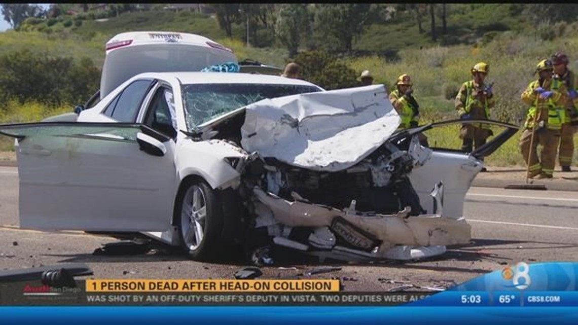 One person dead after head on collision in Spring Valley | cbs8.com