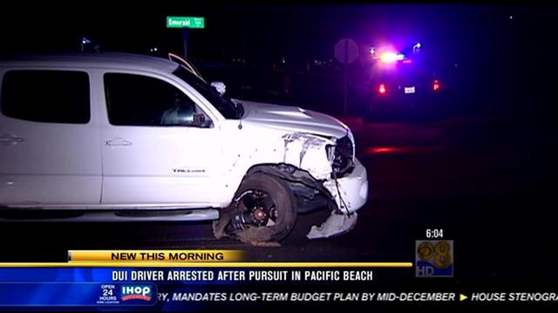 DUI driver arrested after pursuit in Pacific Beach | cbs8.com