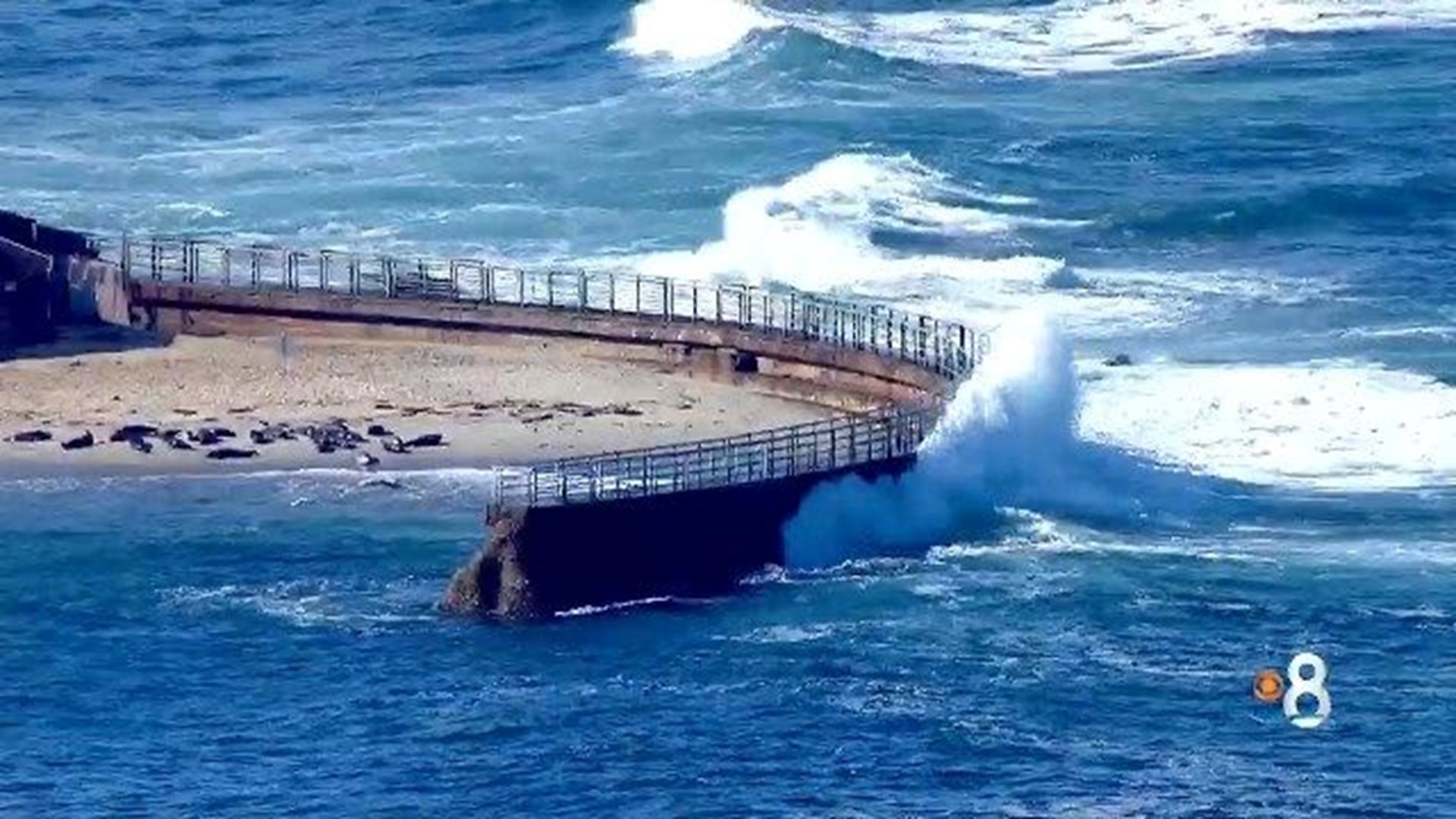Extended cut High tides around San Diego coastline