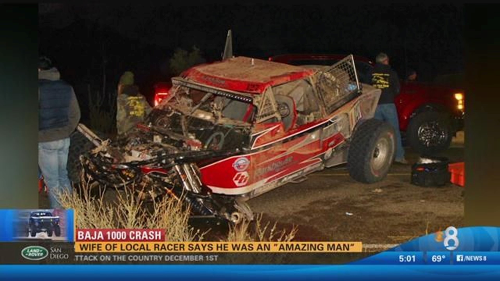 Baja 1000 racer dies from heart attack after headon collision