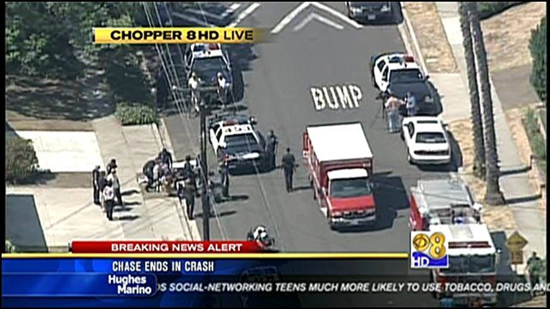 Car chase ends in crash and arrest in City Heights | cbs8.com