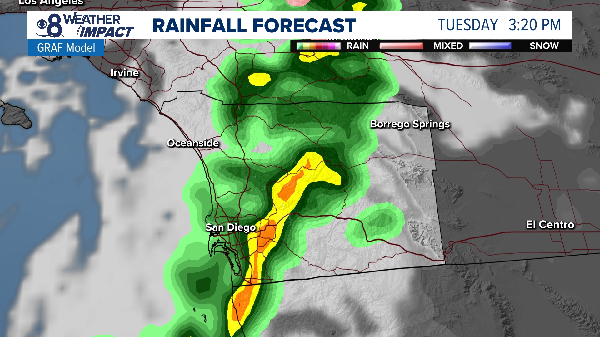 San Diego rain totals | cbs8.com