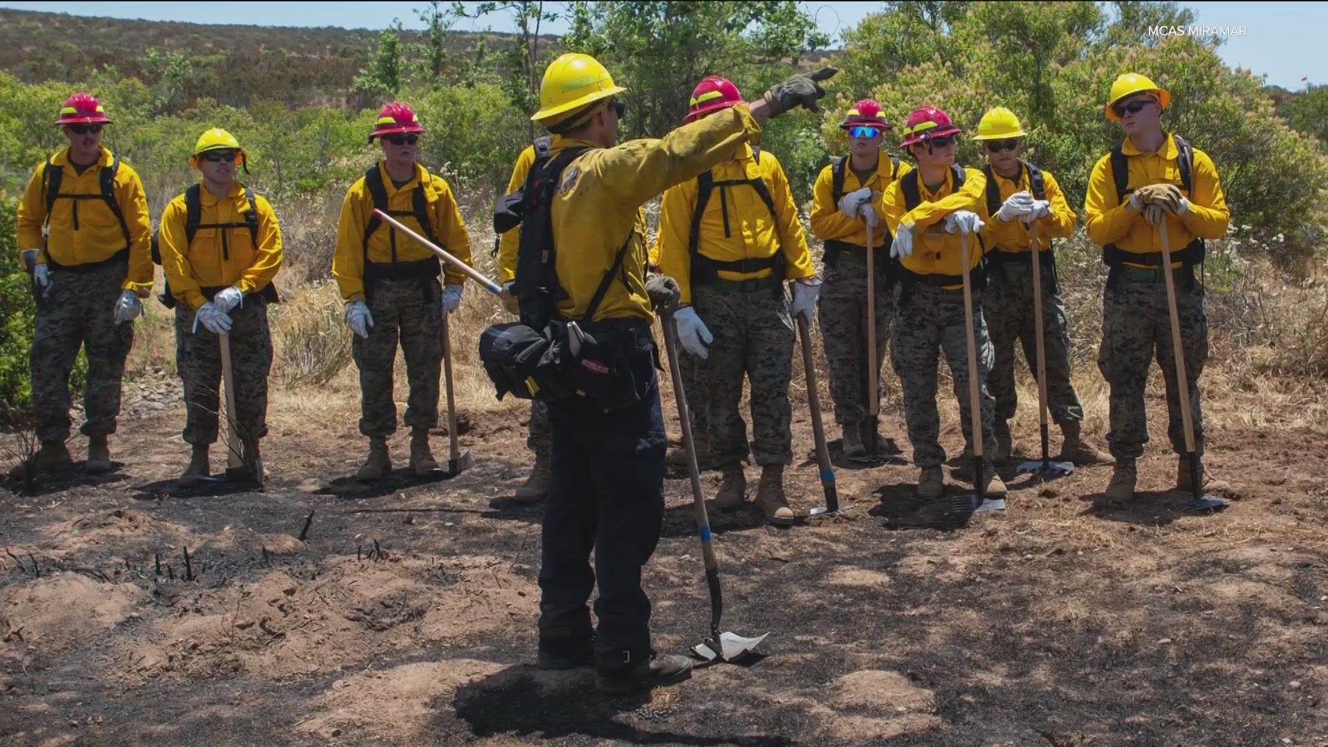 Marine Corps Air Station Miramar firefighters fight flames for San Diego community