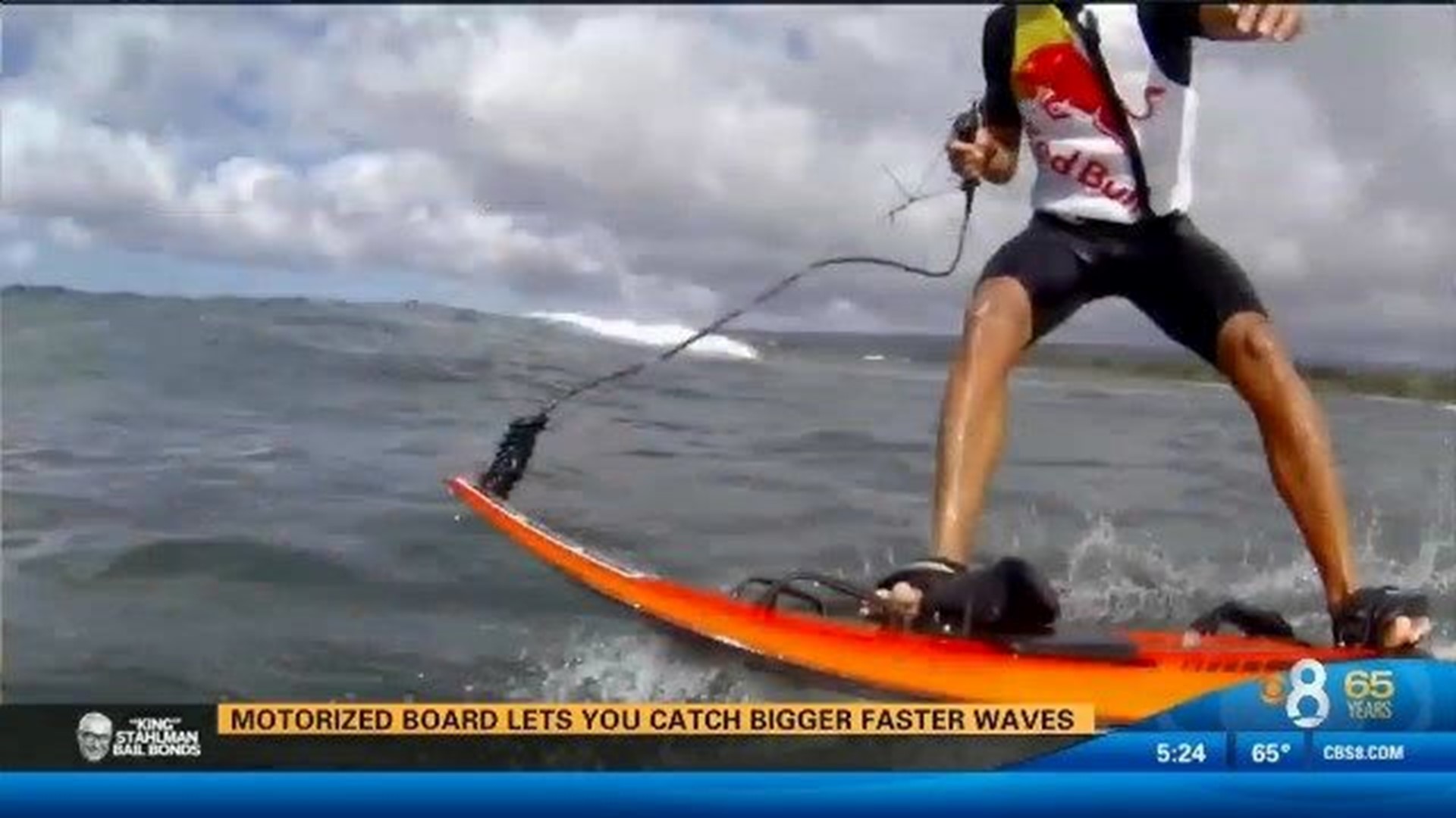 Motorized board lets you catch bigger, faster waves | cbs8.com