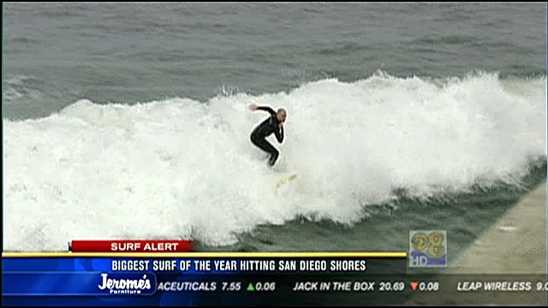 The biggest surf of the year hitting San Diego shores