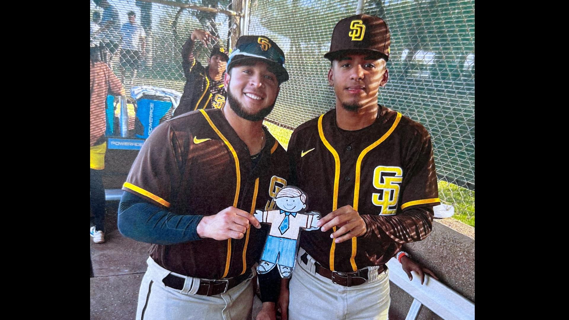 Padre Rookies 'play ball' with Rancho San Diego second-grade class school project.