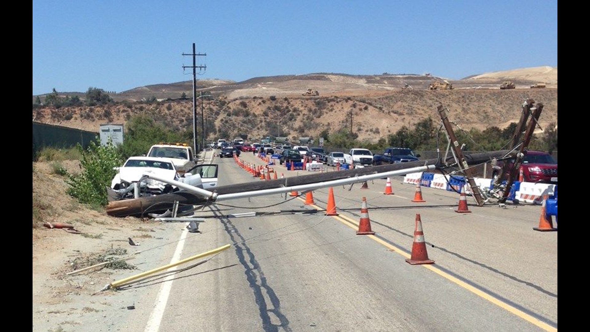 Road reopens after crash causes delays for concert goers in Chula Vista ...