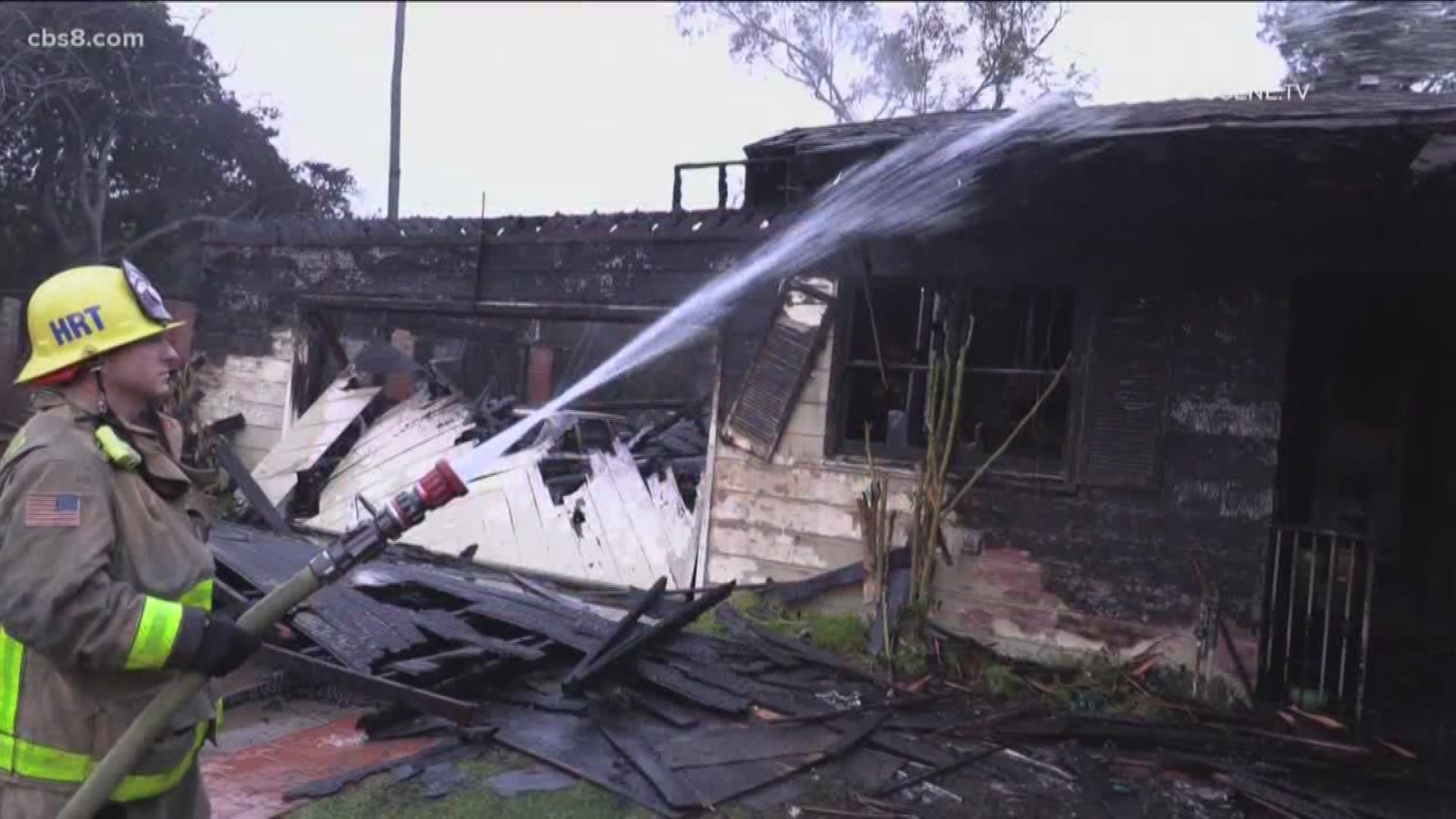Firefighters hurt battling house fire in El Cajon