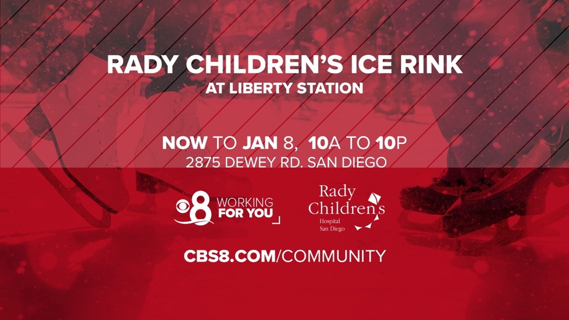 Light the Way at Rady Children's ice rink at Liberty Station