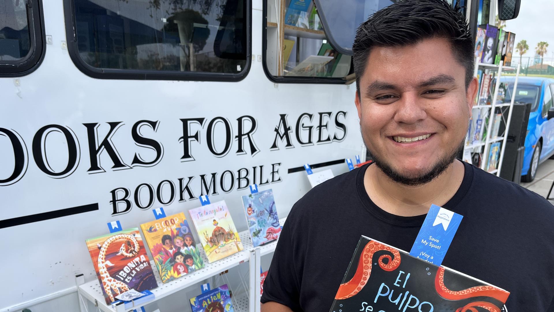 Childhood school revisited: Bookmobile owner donates 500 books for ...