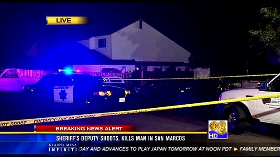 Sheriff's deputy shoots, kills man in San Marcos | cbs8.com