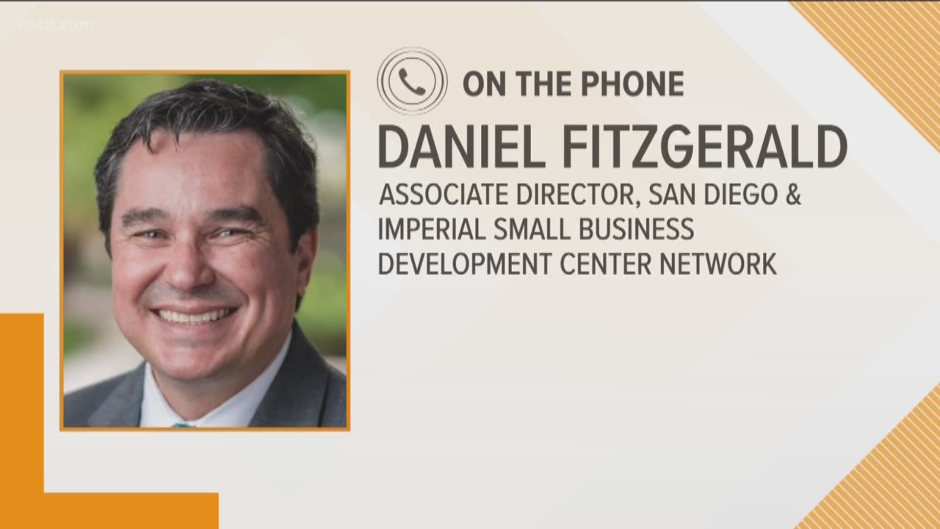 Daniel Fitzgerald from San Diego & Imperial Small Business Development Center Network gave different ideas to help struggling small businesses.