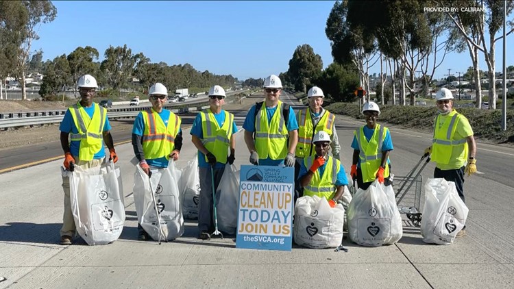 Lemon Grove volunteers keeping SR-94 clean, awarded by Caltrans