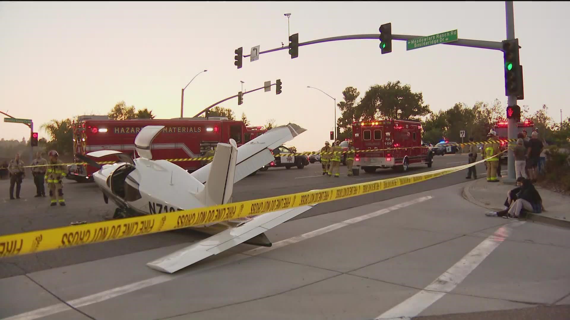 A flight instructor told CBS 8 it was a miracle everyone made it out alive.
