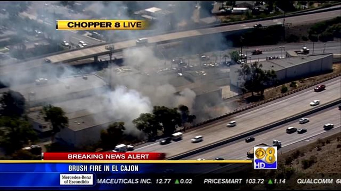 Crews extinguish brush fire in El Cajon