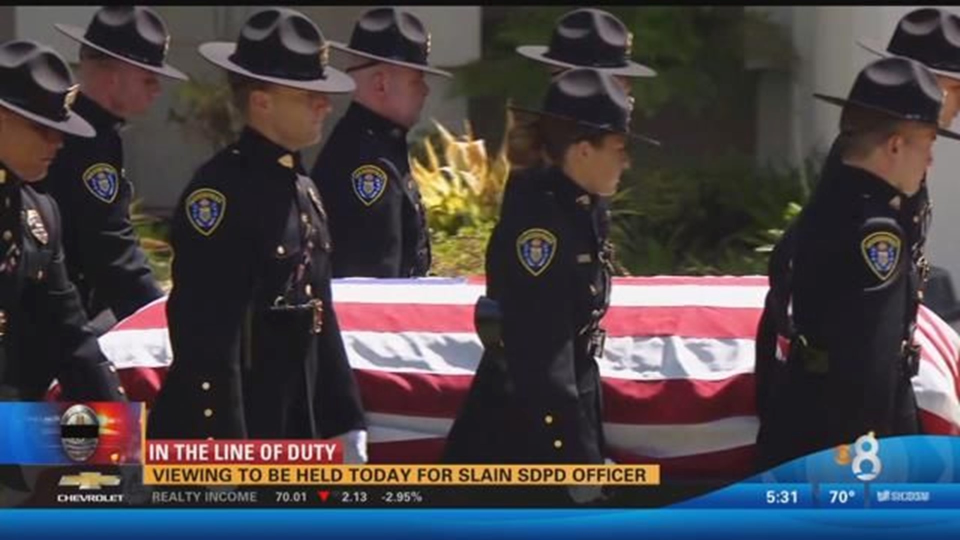 Viewing to be held Wednesday for fallen SDPD officer | cbs8.com